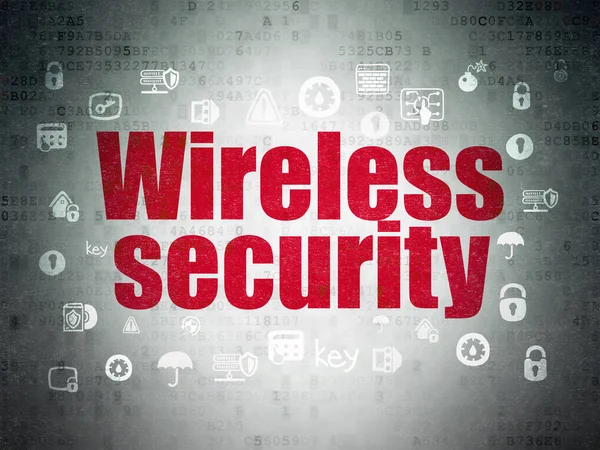 Privacy concept: Wireless Security on Digital Data Paper background — Stock Photo, Image