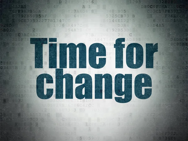 タイムラインの概念: デジタル データ用紙の背景に変更のための時間 — ストック写真