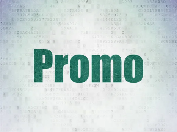 Marketing concept: Promo on Digital Data Paper background