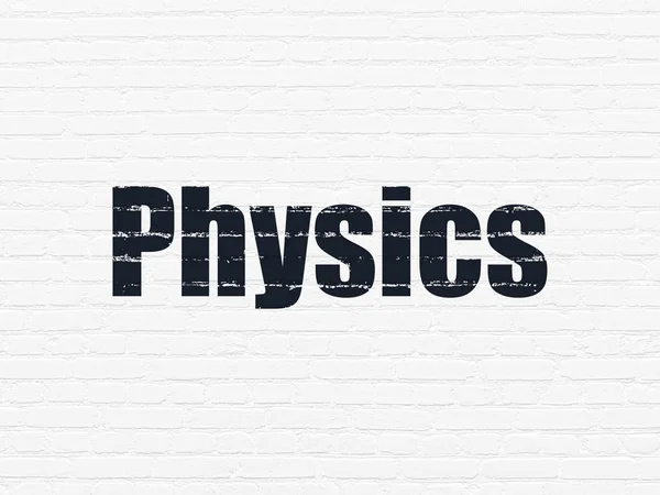 Education concept: Physics on wall background — Stock Photo, Image