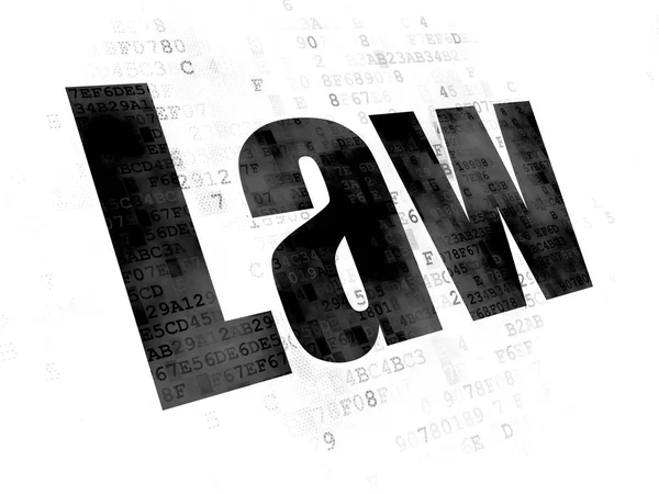Concept van de wet: wet op de digitale achtergrond — Stockfoto