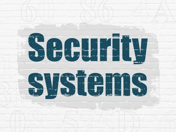 Conceito de privacidade: Sistemas de segurança no fundo da parede — Fotografia de Stock