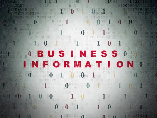 Conceito de negócio: Business Information on Digital Data Paper background — Fotografia de Stock