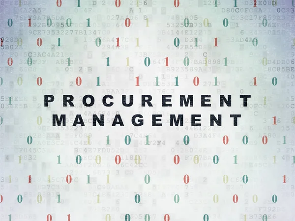 Finance concept: Procurement Management on Digital Data Paper background — Stock Photo, Image
