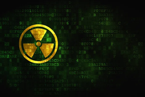 Science concept: Radiation on digital background — Stock Photo, Image