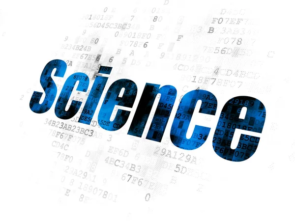 Wissenschaftskonzept: Wissenschaft zum digitalen Hintergrund — Stockfoto
