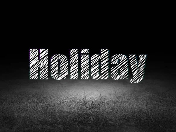 Holiday koncepció: Holiday grunge sötét szobában — Stock Fotó