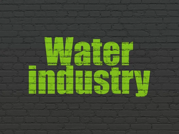 Manufacuring koncepció: víz iparág háttér — Stock Fotó