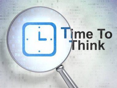 Zaman çizelgesi kavramı: izle ve zaman düşünüyorum optik cam