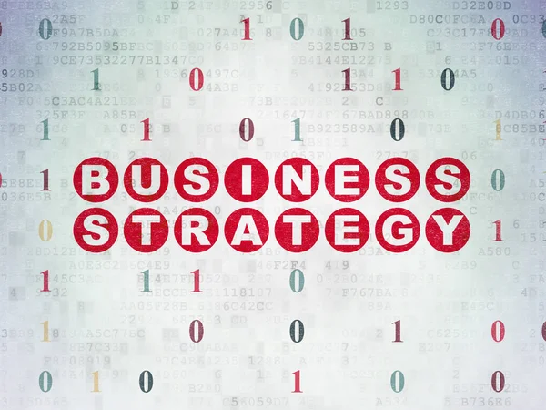 金融の概念: デジタル データ用紙の背景にビジネス戦略 — ストック写真