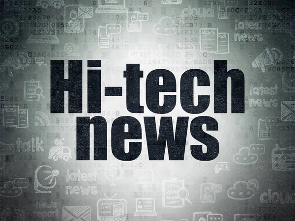 Nieuws-concept: Hi-tech nieuws op digitale Data-Paper achtergrond — Stockfoto