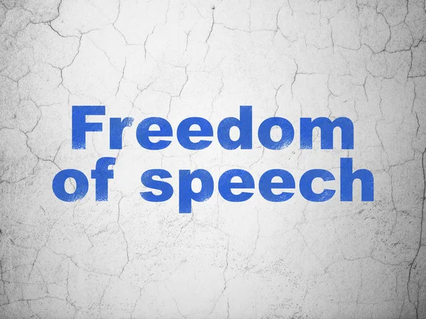 Politics concept: Freedom Of Speech on wall background
