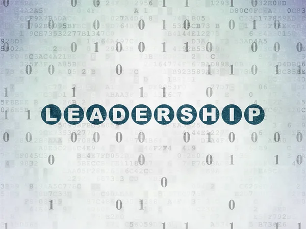 Business concept: Leadership on Digital Data Paper background — Stock Photo, Image