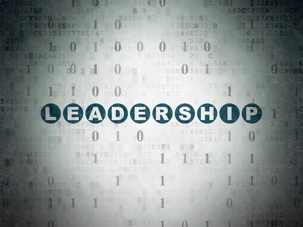 Business concept: Leadership on Digital Data Paper background — Stock Photo, Image