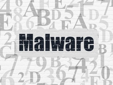 koruma kavramı: malware duvar zemin üzerine