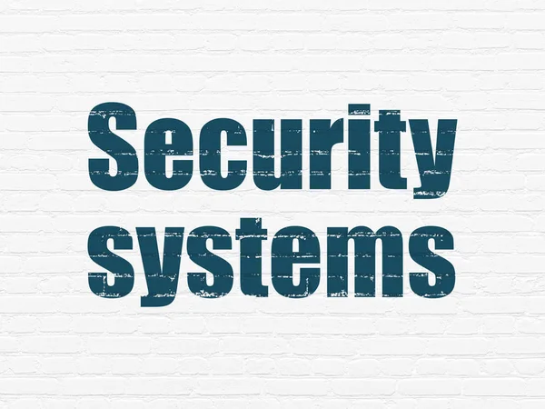 Security concept: Security Systems on wall background — Stock Photo, Image