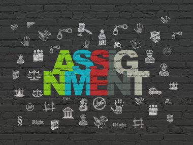 Hukuk kavramı: duvar arka plan atama