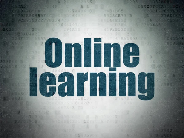 Concetto di apprendimento: apprendimento online su base Digital Data Paper — Foto Stock