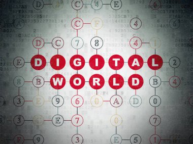 Veri kavramı: dijital veri kağıt arka plan dijital dünya