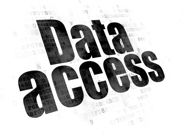 Informatie concept: Data Access op digitale achtergrond — Stockfoto