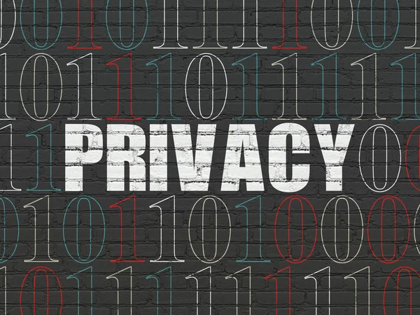 Safety concept: Privacy on wall background — Stock Photo, Image