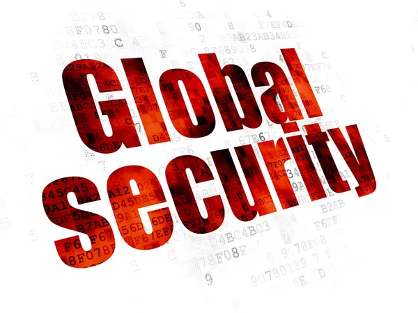 Концепция конфиденциальности: глобальная безопасность на цифровом фоне — стоковое фото