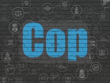 Hukuk kavramı: Duvardaki polis