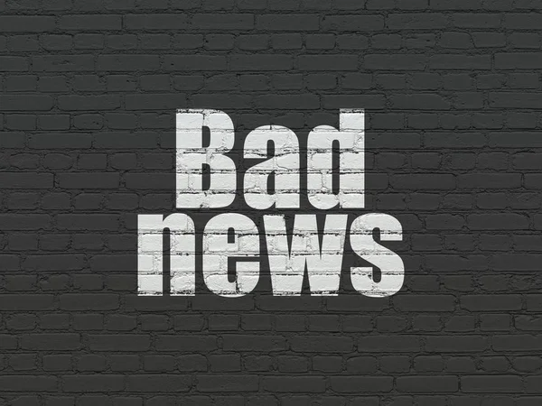 Hírek koncepció: rossz hír a háttér — Stock Fotó