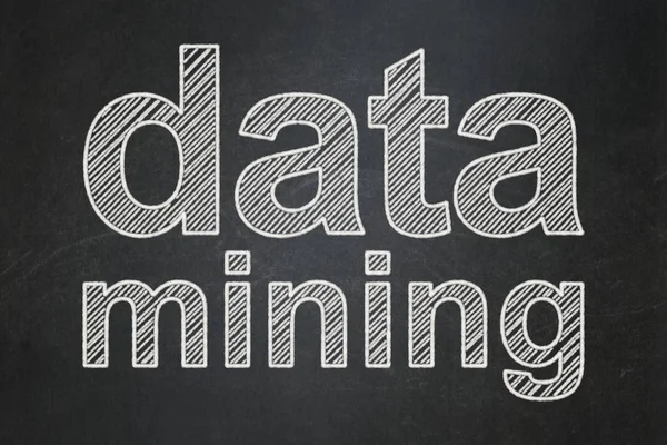 Data concept: Data Mining on chalkboard background — Stock Photo, Image