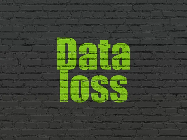 Information koncept: dataförlust på vägg bakgrund — Stockfoto