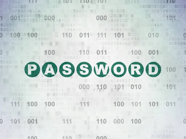 保護の概念: デジタル データ用紙の背景上のパスワード — ストック写真