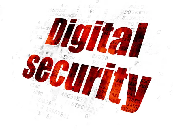 Концепция безопасности: цифровая безопасность на цифровом фоне — стоковое фото