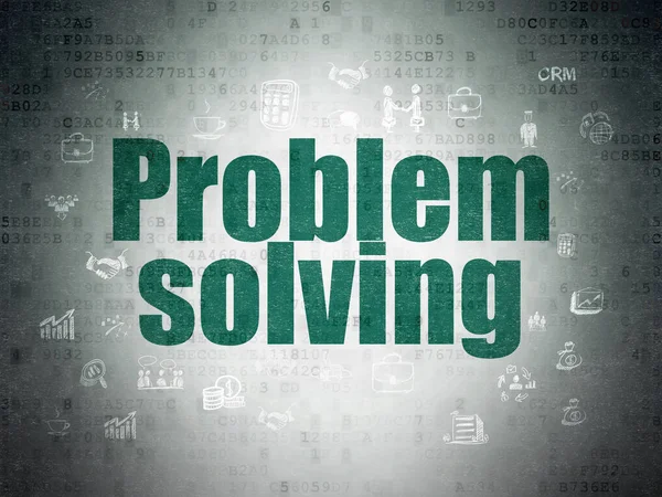 Financiën concept: Problem Solving op digitale Data-Paper achtergrond — Stockfoto