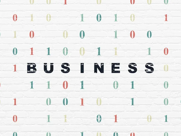 Concetto di business: affari sullo sfondo della parete — Foto Stock