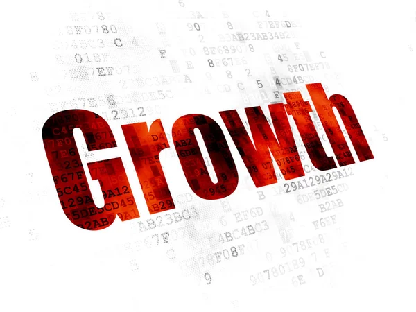 Finance concept: Growth on Digital background — Stock Photo, Image