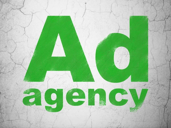 Advertising concept: Ad Agency on wall background — Stock Photo, Image