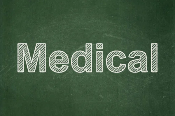 Gezondheidszorg concept: medische op schoolbord achtergrond — Stockfoto