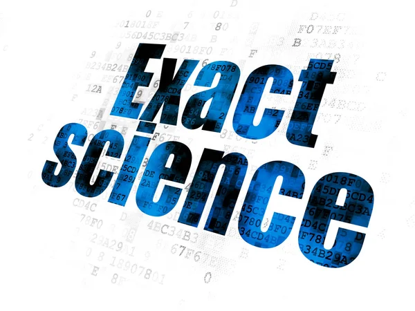 Concetto scientifico: scienza esatta su sfondo digitale — Foto Stock
