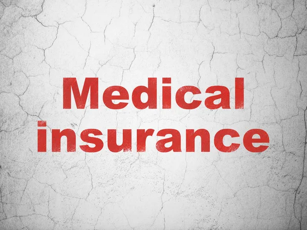 Insurance concept: Medical Insurance on wall background — Stock Photo, Image