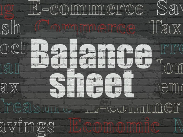 Geld concept: balans op muur achtergrond — Stockfoto