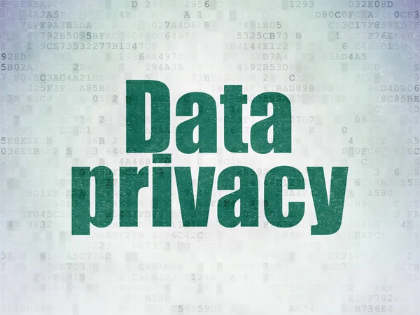 安全コンセプト: デジタル データ用紙の背景上のデータのプライバシー — ストック写真
