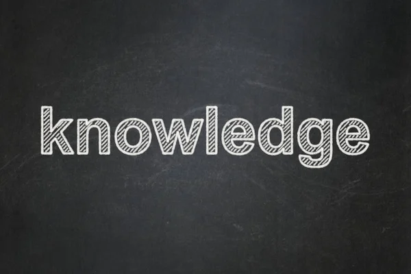 Education concept: Knowledge on chalkboard background — Stock Photo, Image