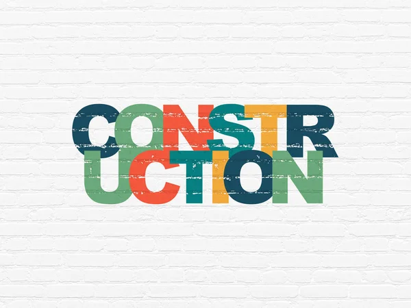 Constructing concept: Construction on wall background — Stock Photo, Image