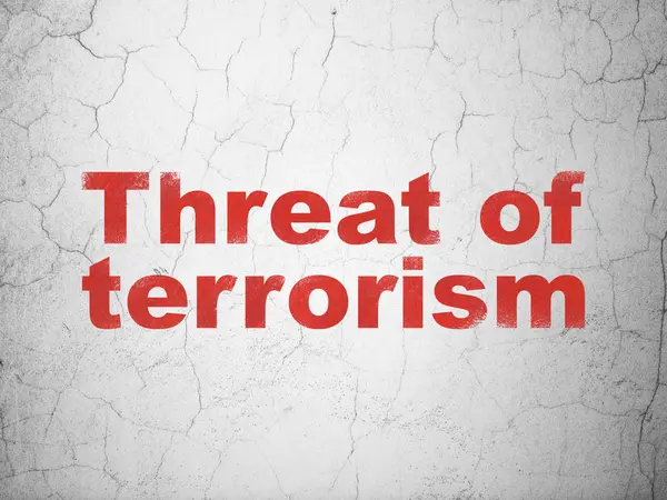 Politics concept: Threat Of Terrorism on wall background