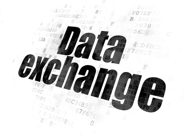 Information concept: Data Exchange on Digital background — Stock Photo, Image