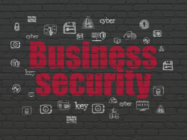 Güvenlik kavramı: duvar arka plan iş güvenliği