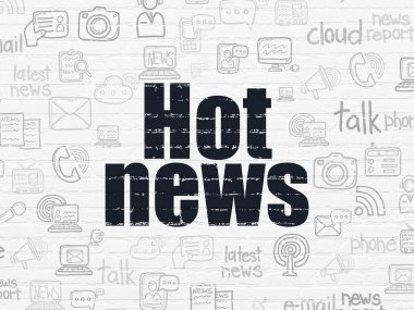 Haber kavramı: duvar arka plan üzerinde son haberler