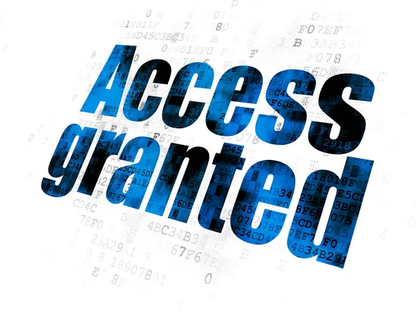 Protection concept: Access Granted on Digital background — Stock Photo, Image