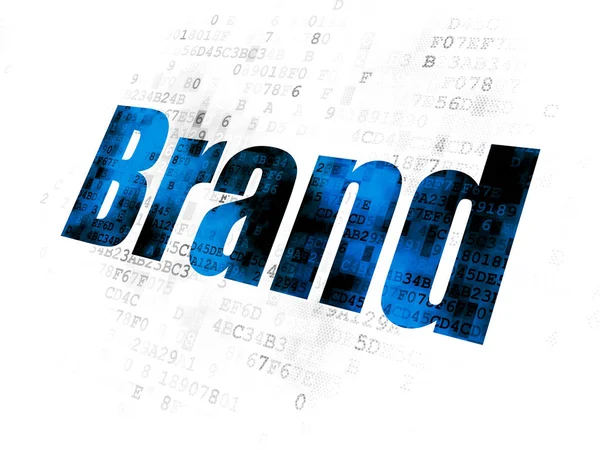 Advertising concept: Brand on Digital background — Stock Photo, Image