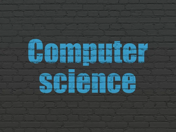 Vetenskap koncept: datavetenskap på vägg bakgrund — Stockfoto